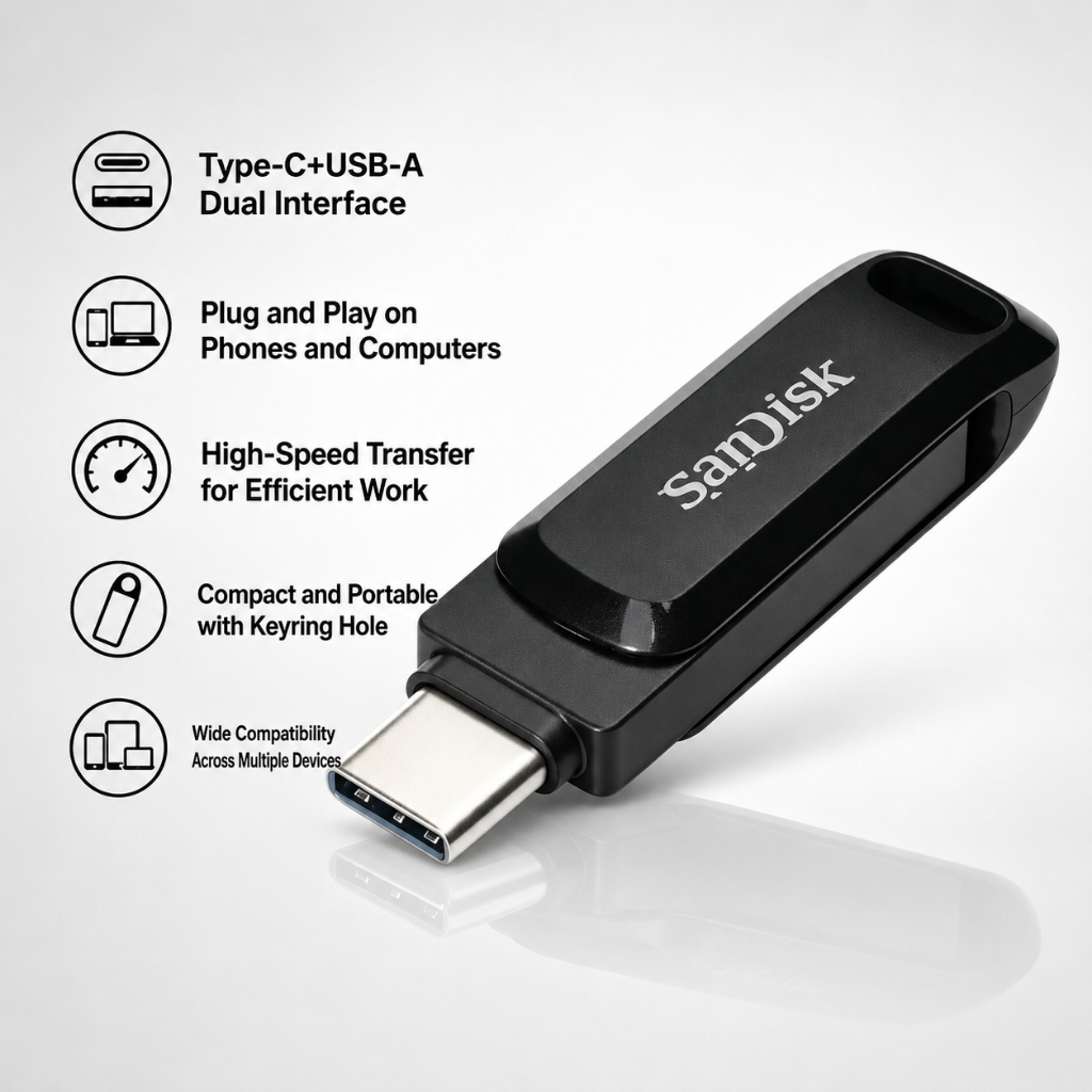 SanDisk Ultra Dual Drive Go USB Type-C (SDDDC3) 64GB 128GB 256GB