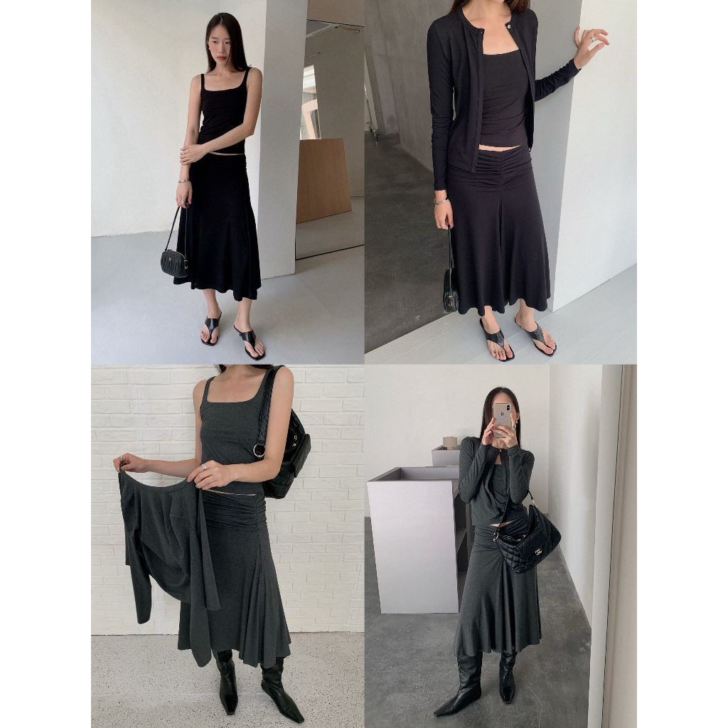 INBYIN - เซ็ตกระโปรง+คาร์ดิแกน+สายเดี่ยวSOFT 3-PIECE SET - I4012+I4013+I4014