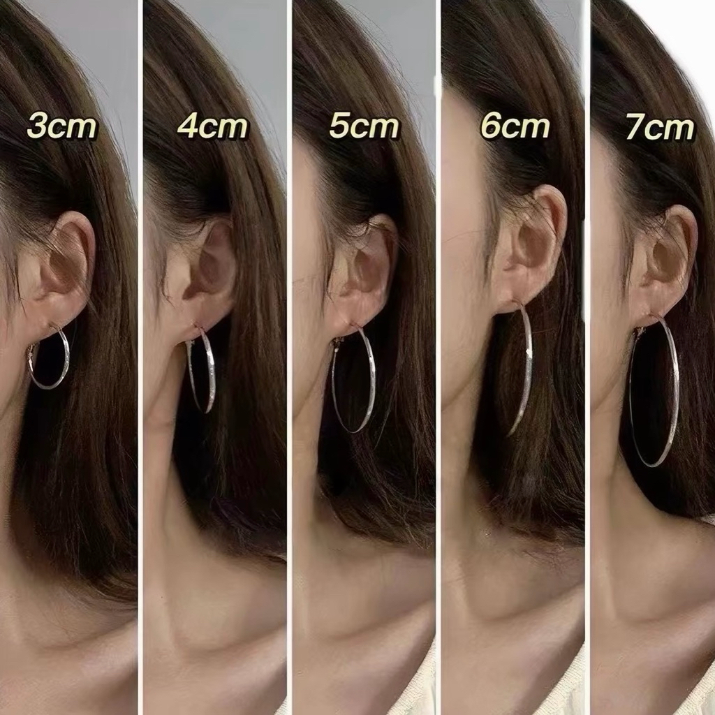 ส่งด่วน ต่างหูห่วง ต่างหูเงิน /1คู่ พร้อมส่ง