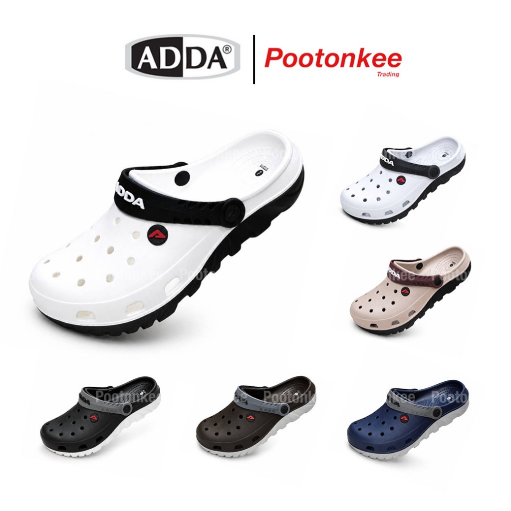 ADDA รองเท้าแตะ แอ๊ดด้า รองเท้าลำลอง แบบสวมหัวโต รุ่น 5TD11-M1 ของเเท้ พร้อมส่ง