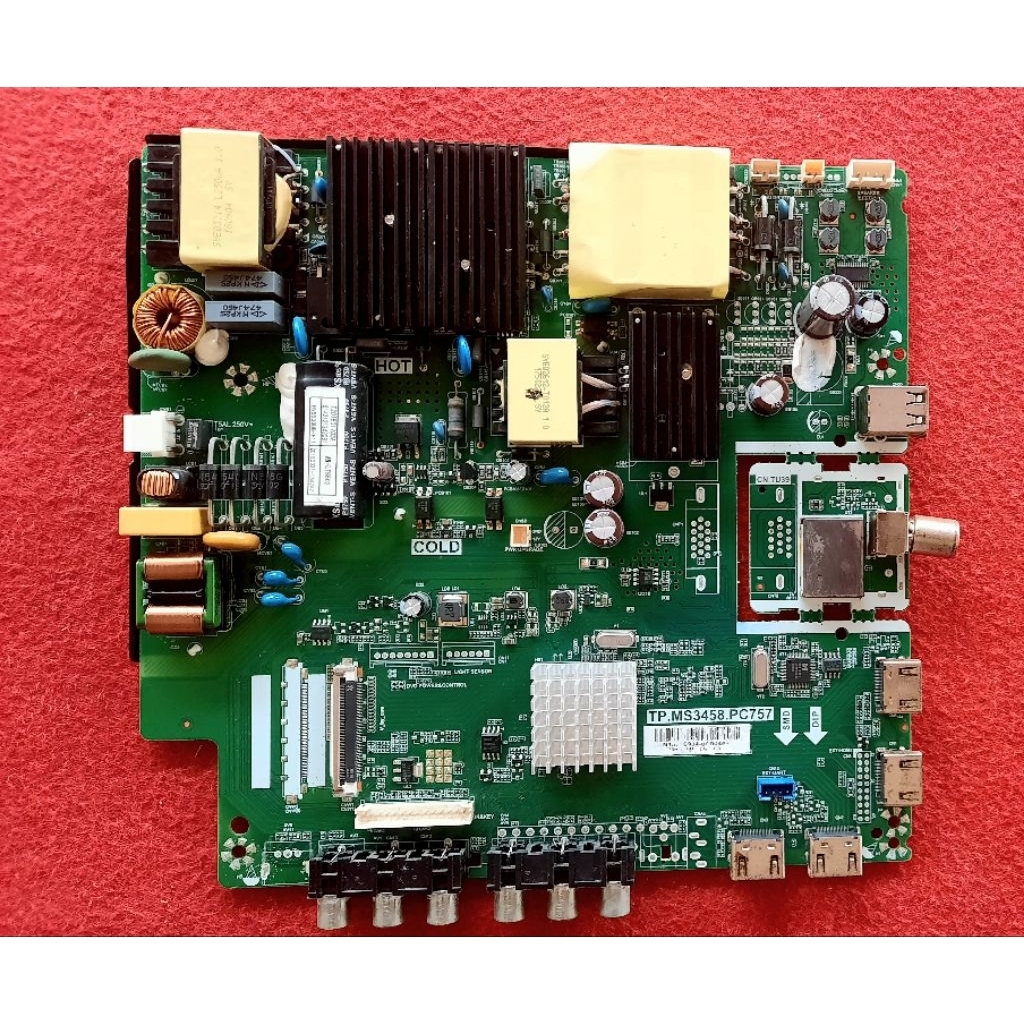 เมนบอร์ดทีวี55นิ้วACONATIC(อะโคนาติก)รุ่นAN-LT5502(พาส)TP.MS3458.PC757มือสองแท้ถอด