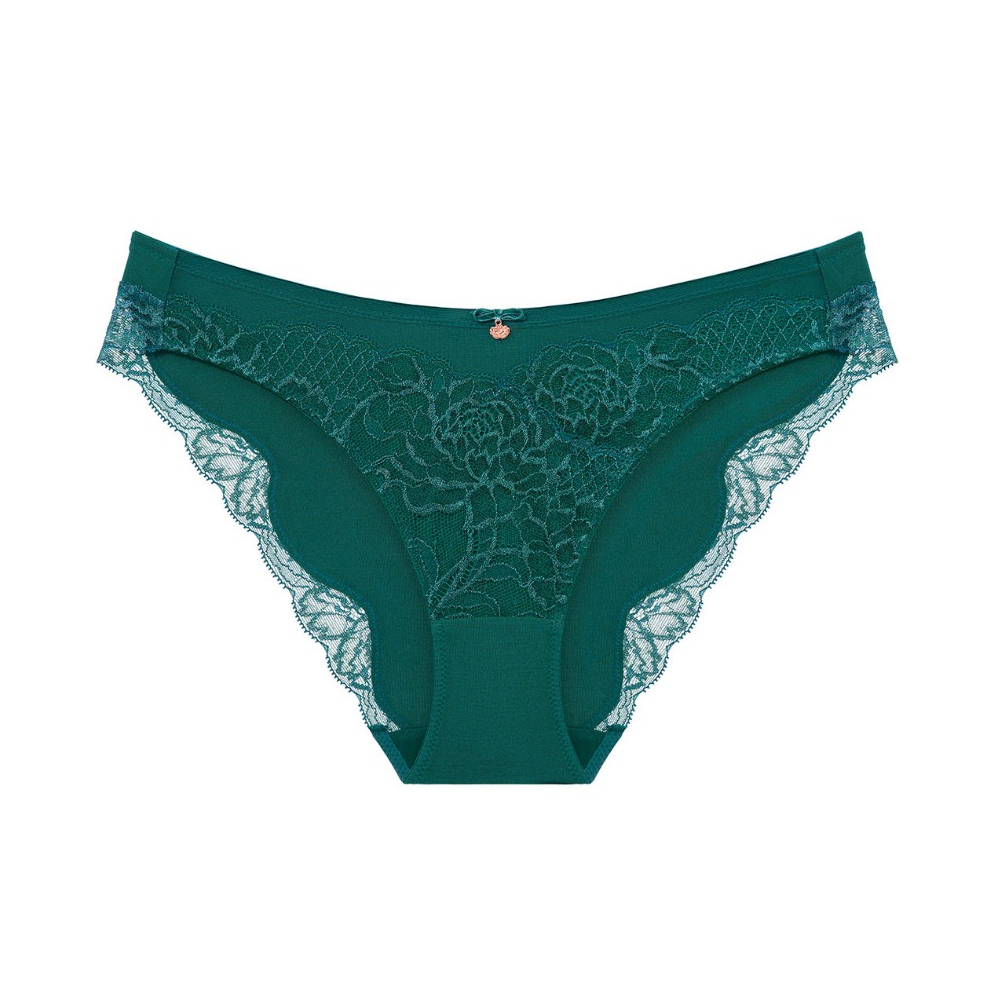 Triumph กางเกงชั้นในรูปแบบ High Leg ดีไซน์เว้าขาสูง รุ่น Florale Wild Peony High Leg รหัส 10229984 สีเขียว 7303