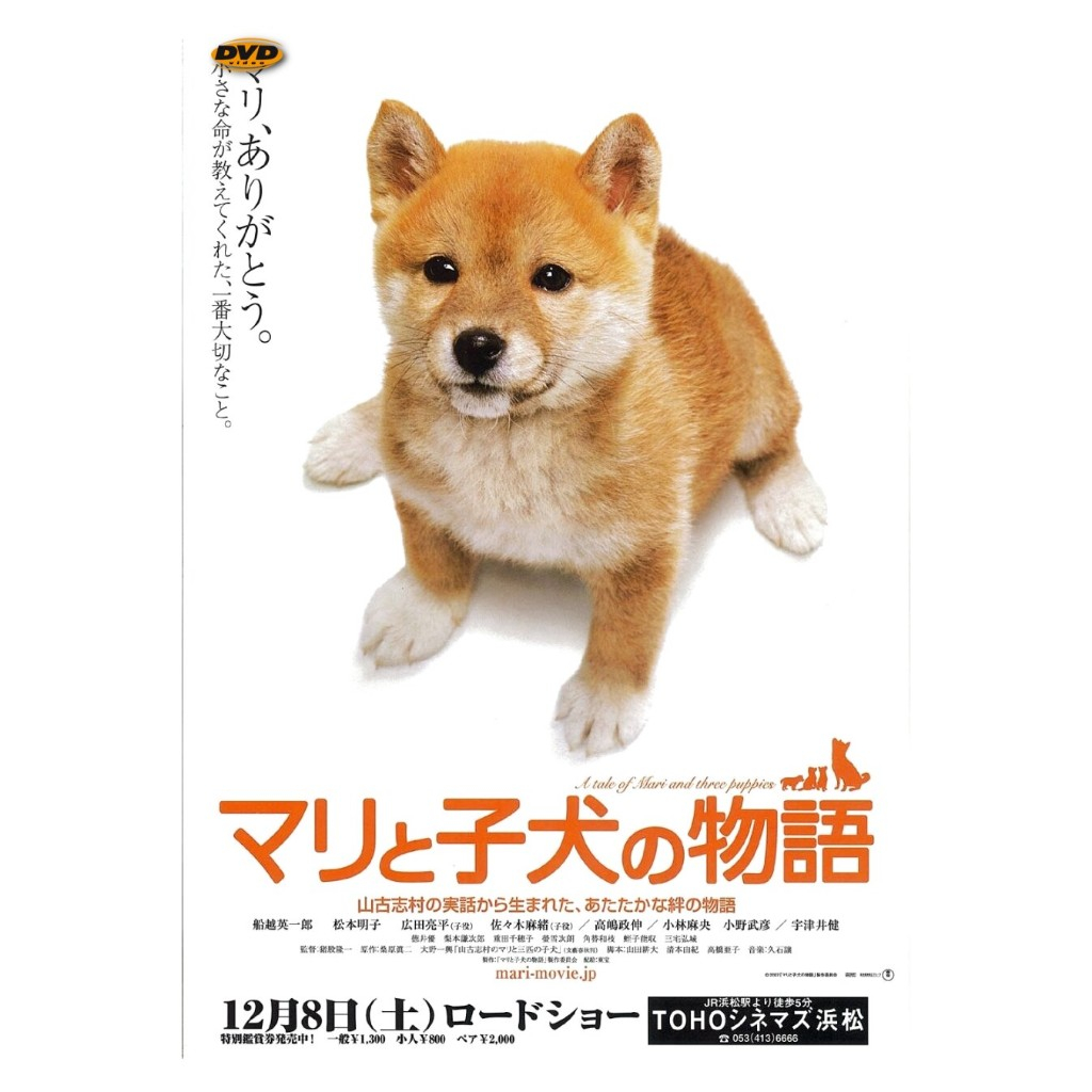 DVD A Tale of Mari and Three Puppies เพื่อนซื่อ... ชื่อ มาริ มีเสียงไทย