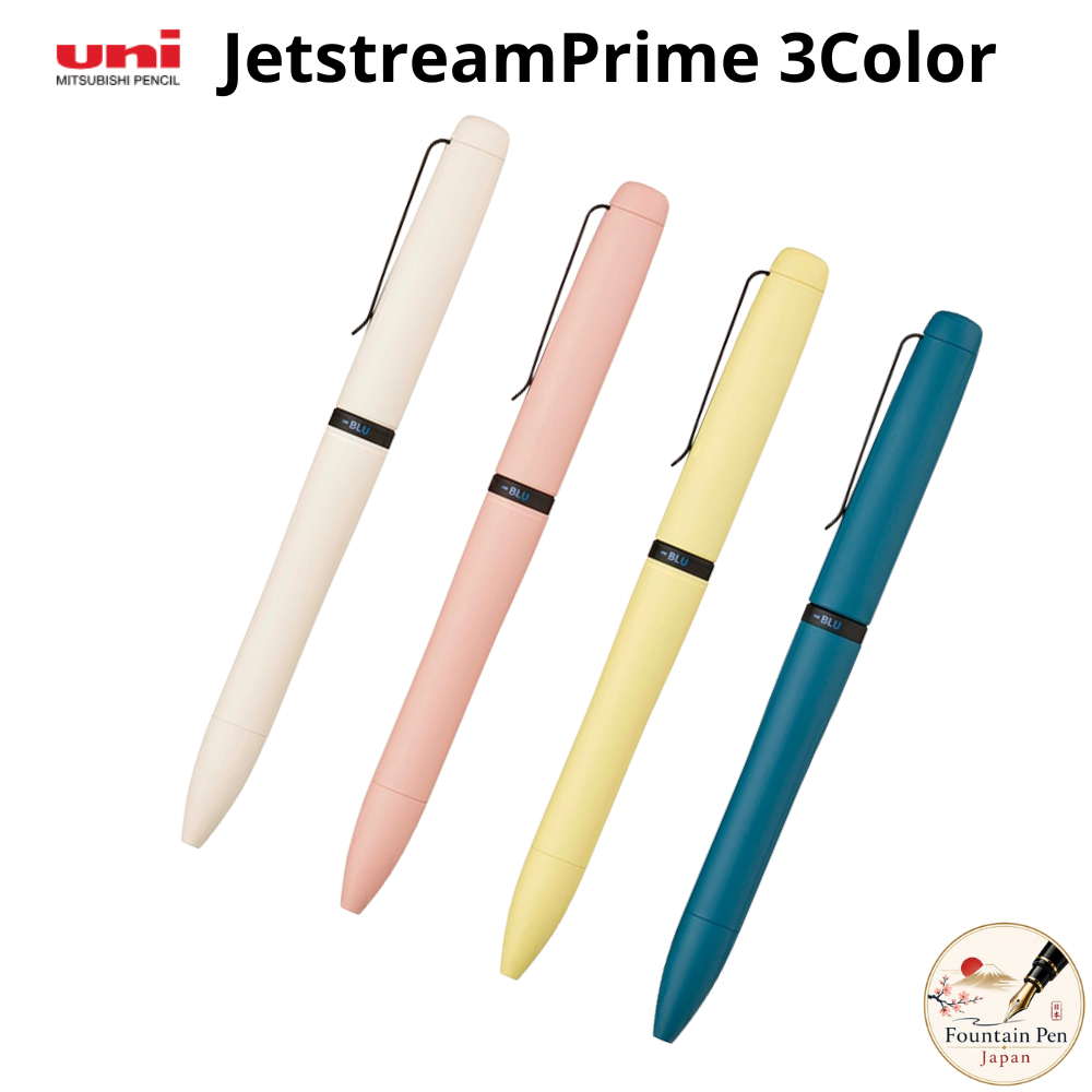 Mitsubishi Jetstream Prime 0.5mm Pencil 3-Color Ballpoint Pen  Twist Type Jetstream Ink【Direct From Japan】