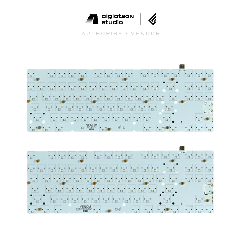 (ส่งด่วน) GEONWORKS Venom 87HE F12 PCB 8KHz -แผงวงจรคีย์บอร์ดสำหรับสวิตช์ Magnetic Hall Effect