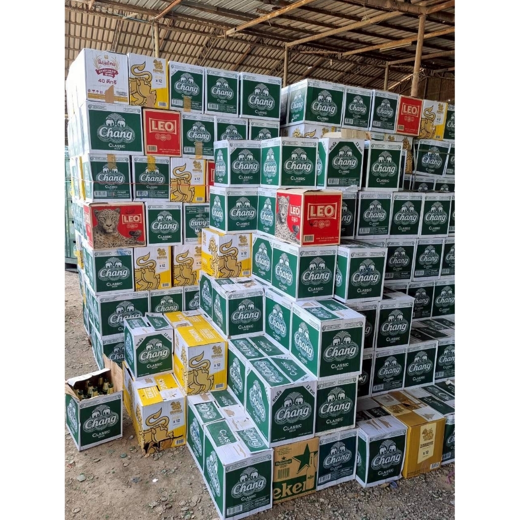 ขายกล่องเบียร์ เปล่า ขนาด 23*31*27ซม.ยกมัด​ 10​ ใบ​ พร้อมส่งด่วน​ COD.1มัด​