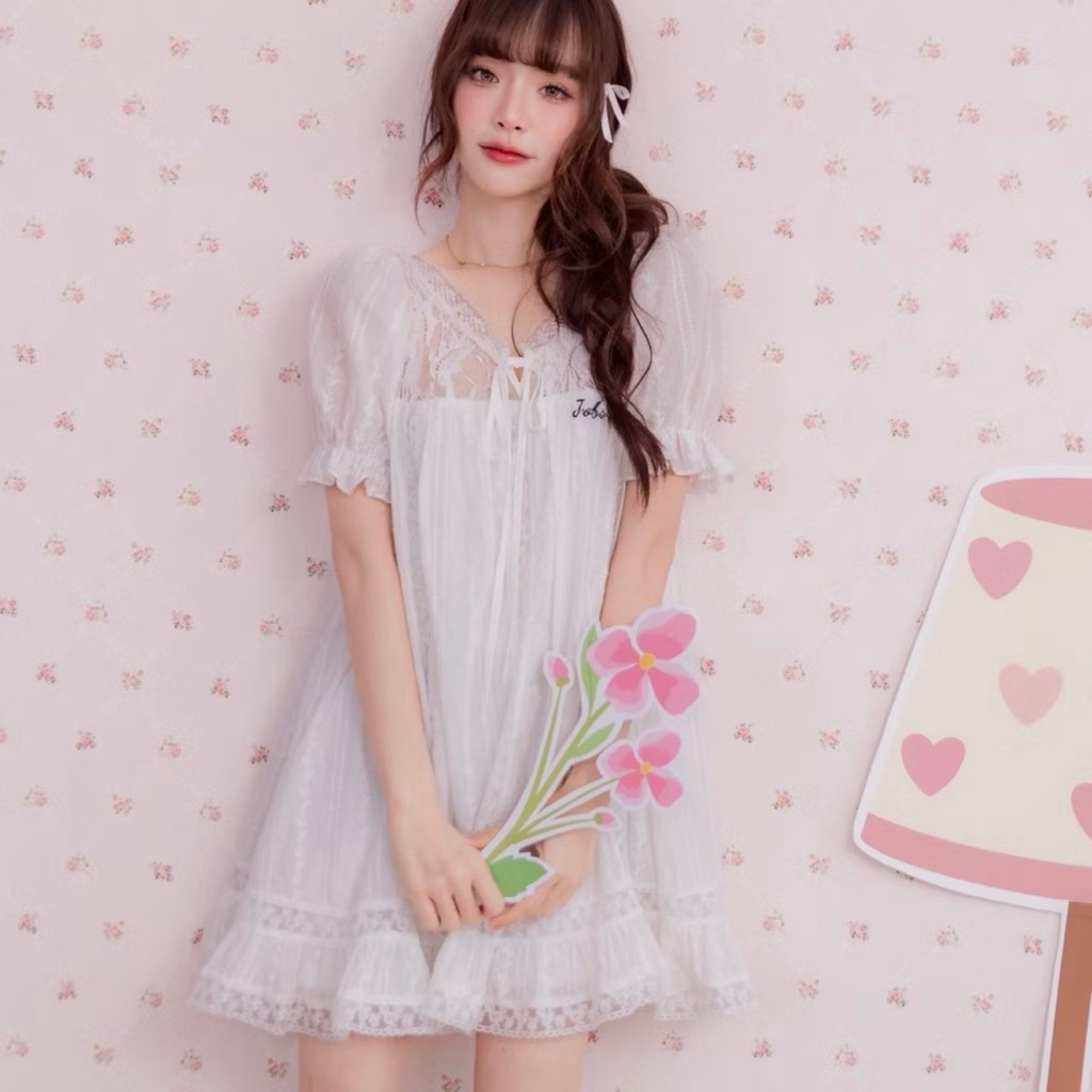 #JBS2640 Tiny Rose Dress Joobs studioส่งต่อ L
