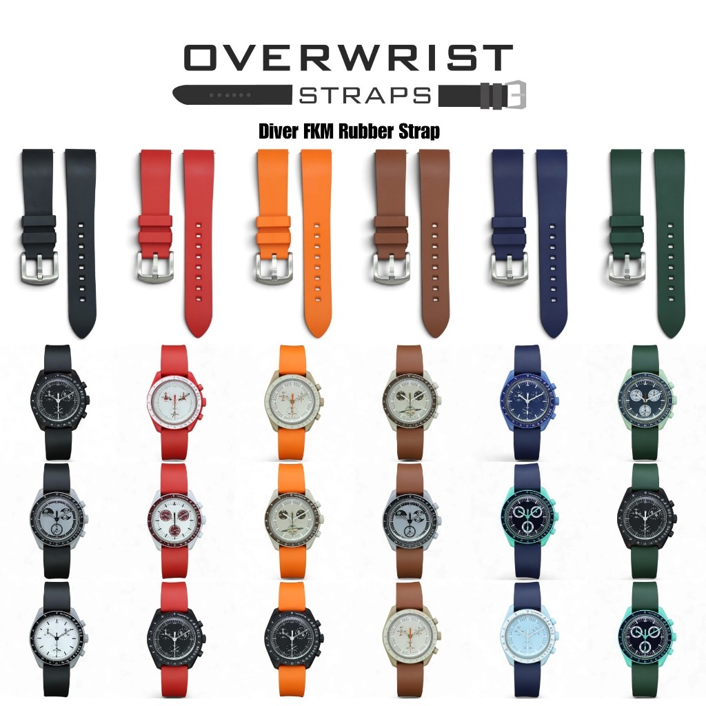 สายนาฬิกาแบบยางรุ่น Diver FKM Rubber Strap