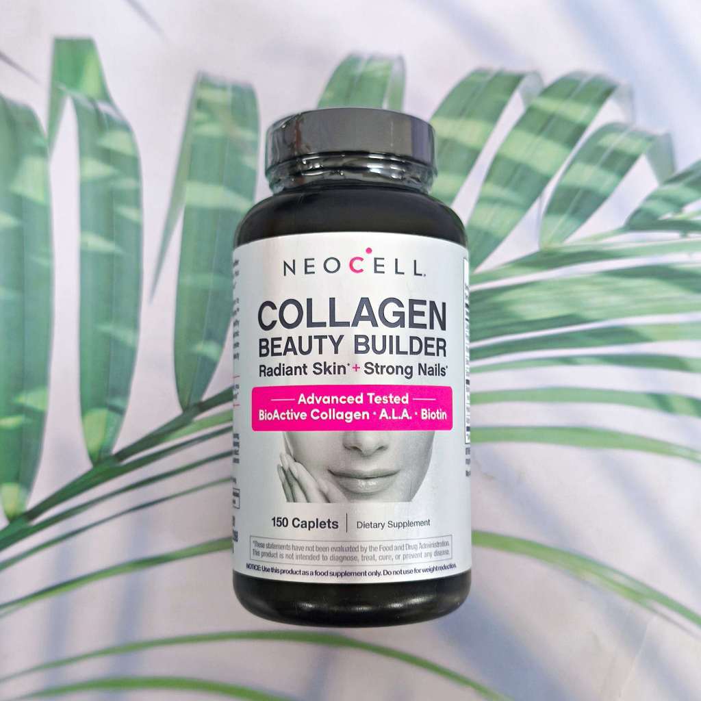 คอลลาเจน บำรุงผมผิว และเล็บ Collagen Beauty Builder Type 1&3 Hyaluronic Acid & Biotin 150 Tablets (Neocell®)