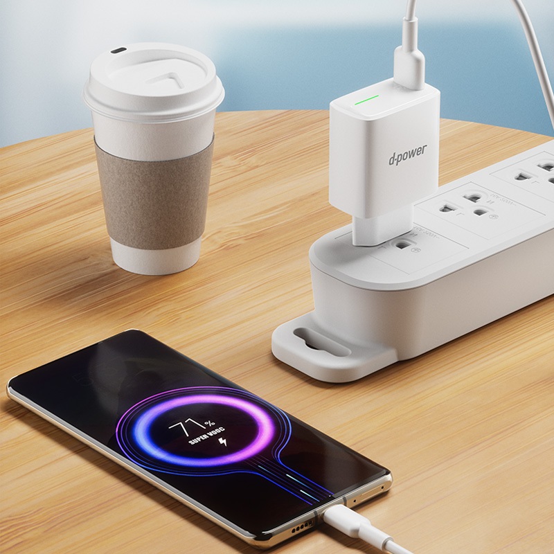 d-power APP-27 หัวชาร์จไว 25W Super VOOC PD QC USB-A Fast Charger มอก.