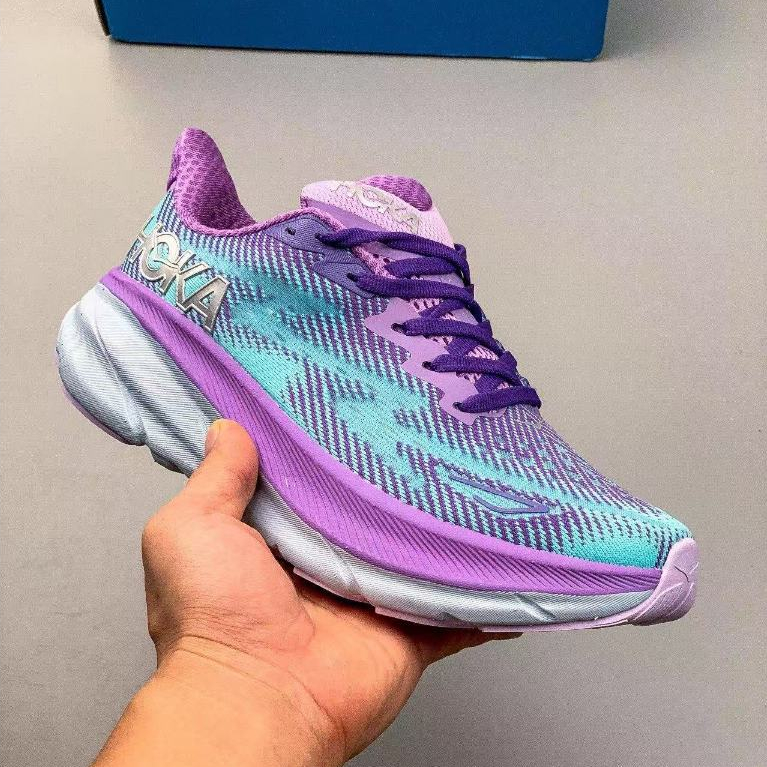 Hoka Clifton 9 sneakers, running shoes, marathon running shoes