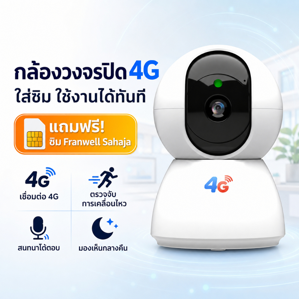 V380 กล้องวงจรปิด 4G ใส่ซิม ความคมชัด 4MP ตรวจจับการเคลื่อนไหว สนทนา 2 ทาง มองเห็นกลางคืน ดูผ่านมือถือ