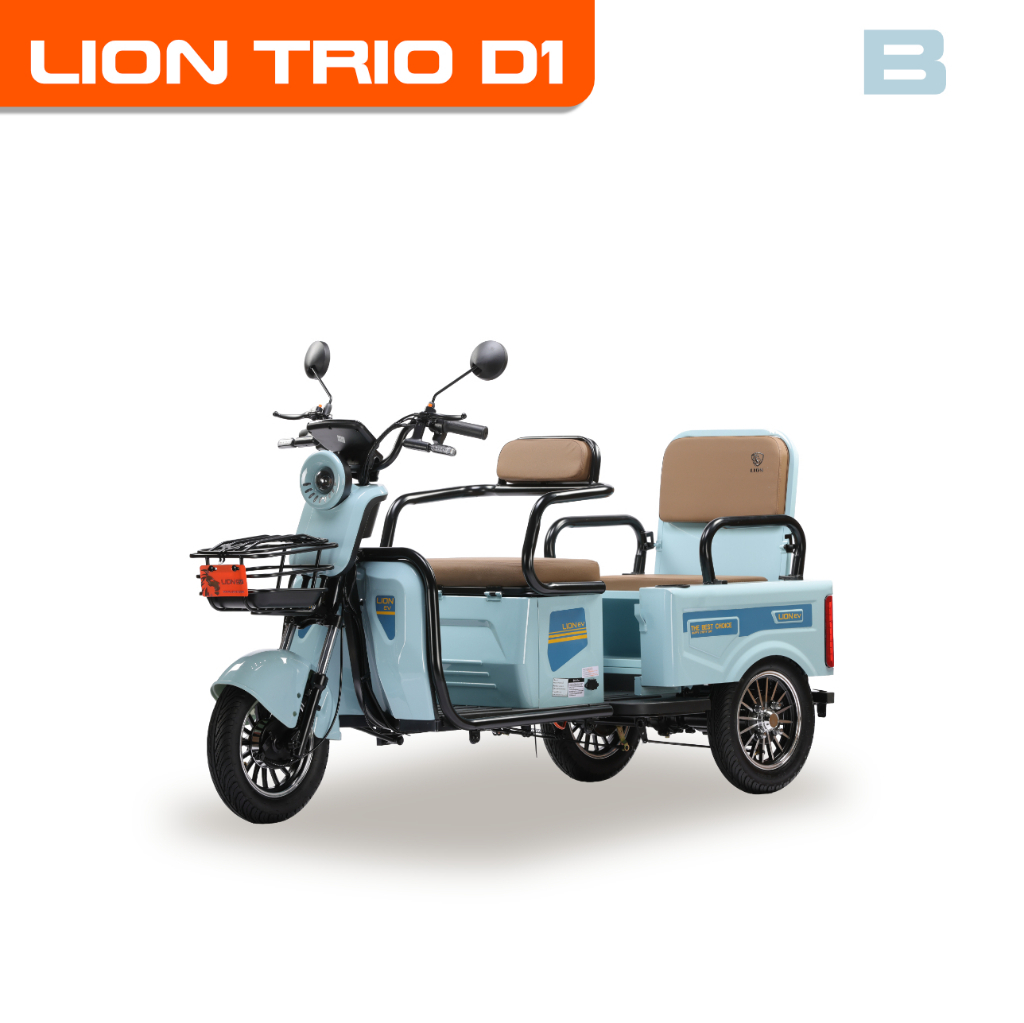LION EV สามล้อไฟฟ้ารุ่นTRIO D1 ดีไซน์น่ารัก บรรทุกของได้เยอะ