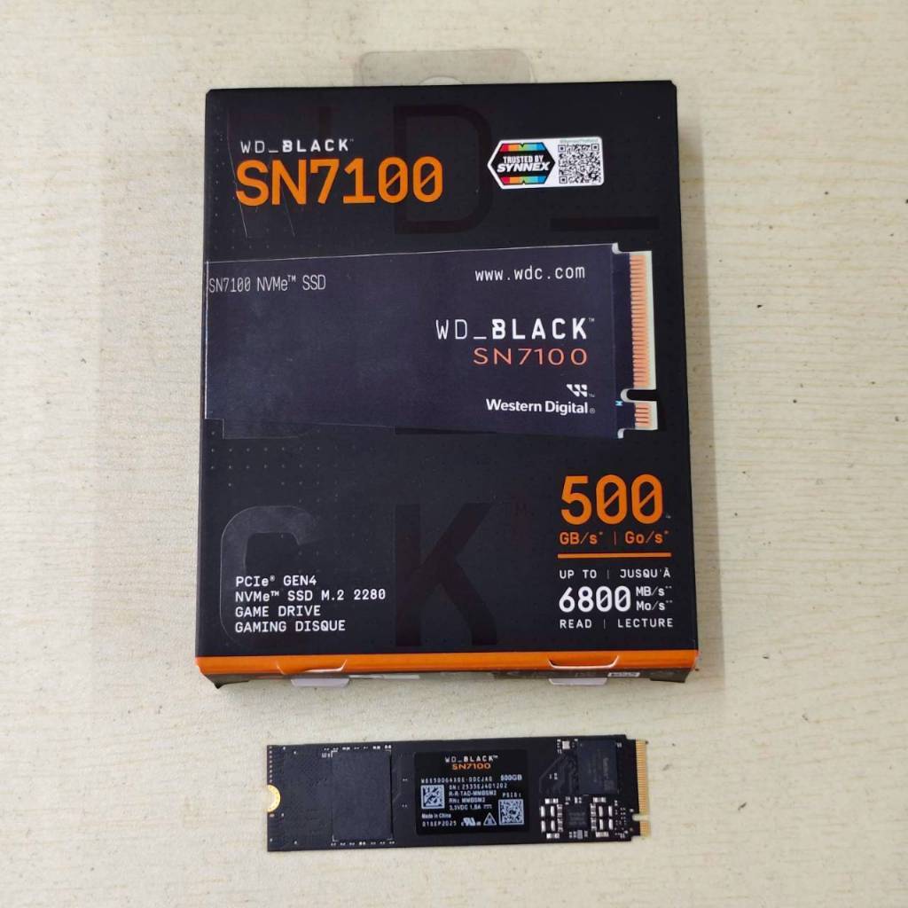 SSD  M.2  NVME  500GB  WD BLACK  SN7100  ประกัน  Advice  25/01/2031