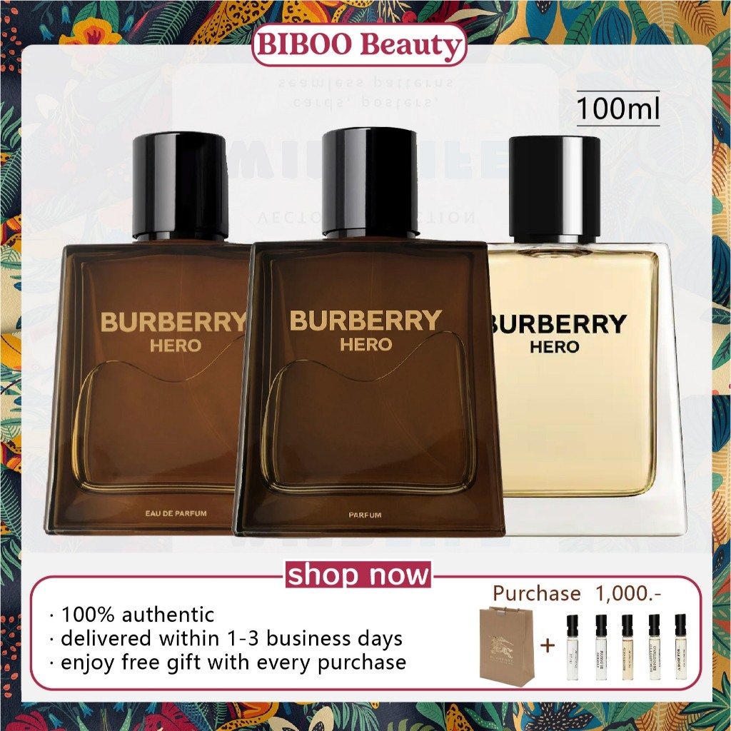 Burberry Hero Eau de Parfum Parfum Eau de Toilette EDP EDT 100ml ของแท้ 100%