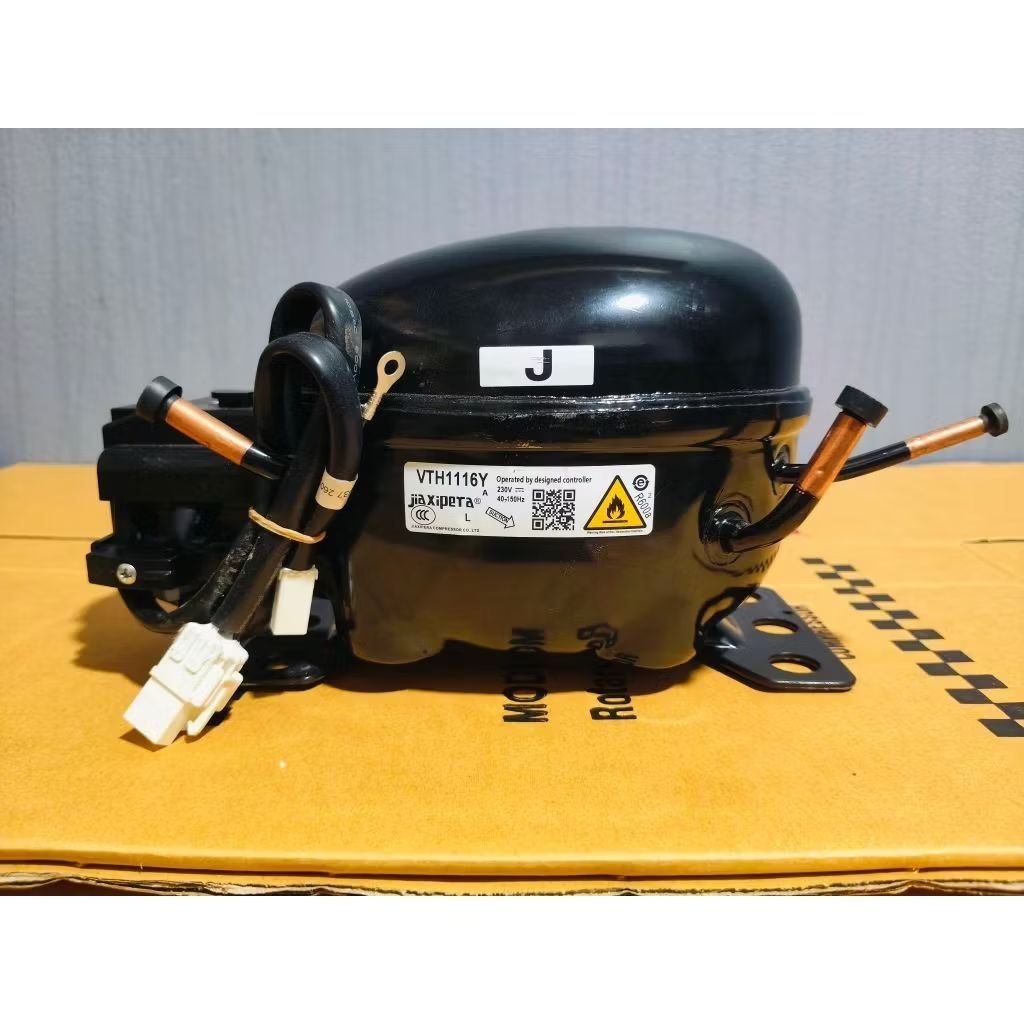 คอมตู้เย็น อินเวอร์เตอร์ใหม่ รุ่น VTH1116y น้ำยา R600a ไฟ 230V - 40-150Hz พร้อมใช้งาน