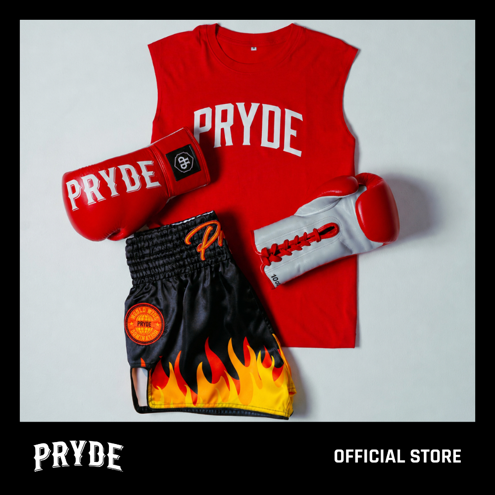 PRYDE FIGHT SET - Red Flame | เซ็ตชุดชกมวยครบชุด PRYDE