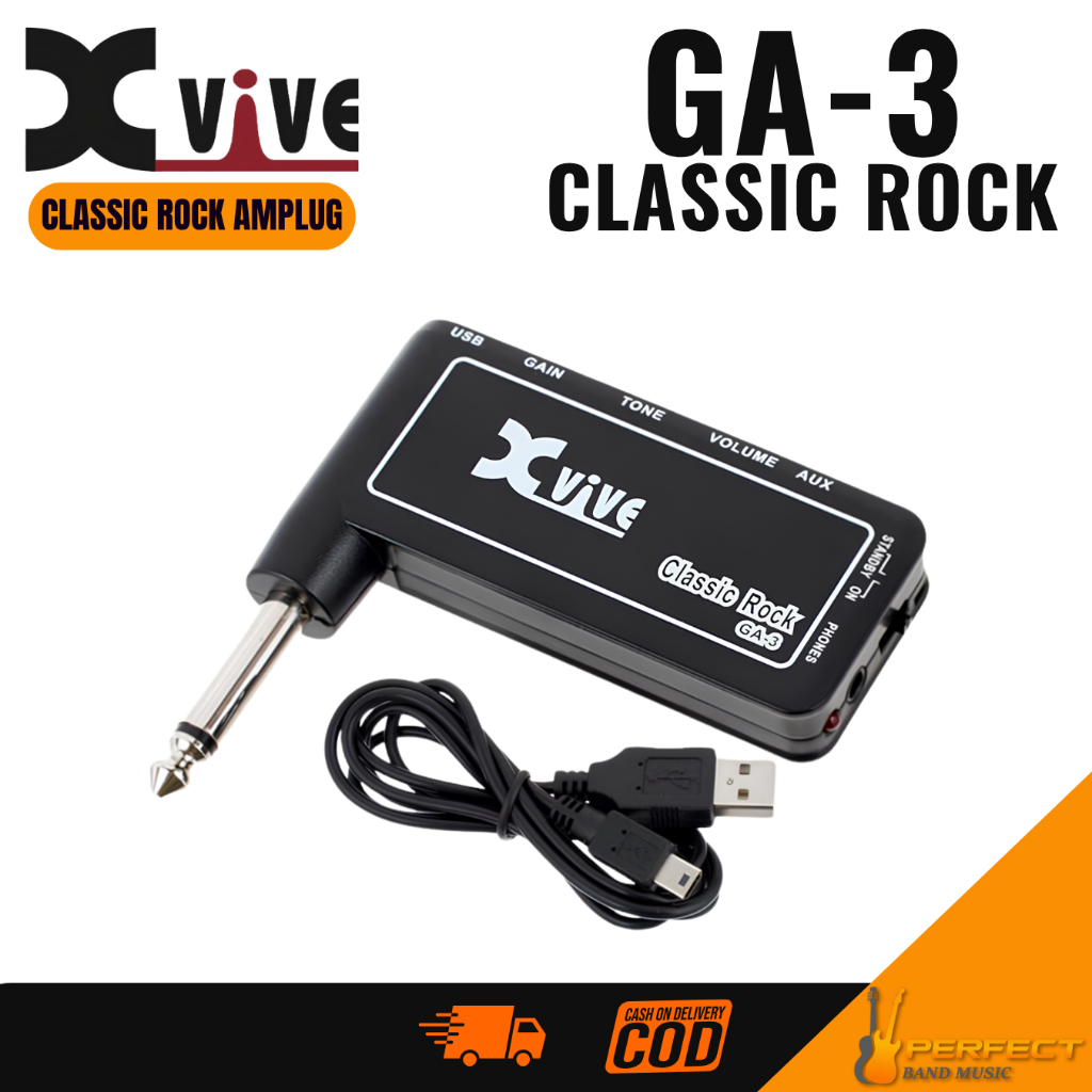 Xvive GA-3 Classic Rock Amplug แอมป์ปลั๊กลำหรับกีต้าร์ไฟฟ้า ของแท้ 100%