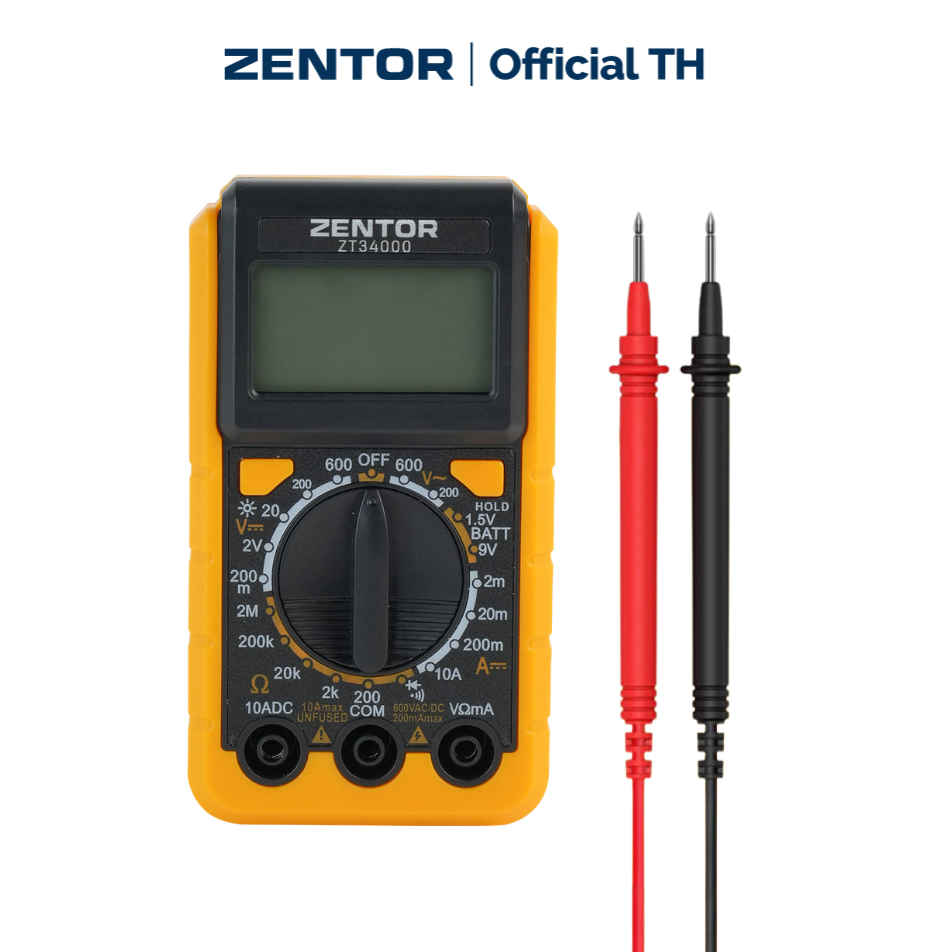 Zentor มิเตอร์วัดไฟ มัลติมิเตอร์ดิจิทัล เครื่องวัดไฟฟ้า AC/DC พร้อมระบบNCV ปลอดภัย แม่นยำ Multimeter