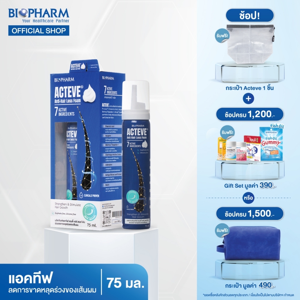 BIOPHARM ACTEVE Anti-Hair Loss Foam