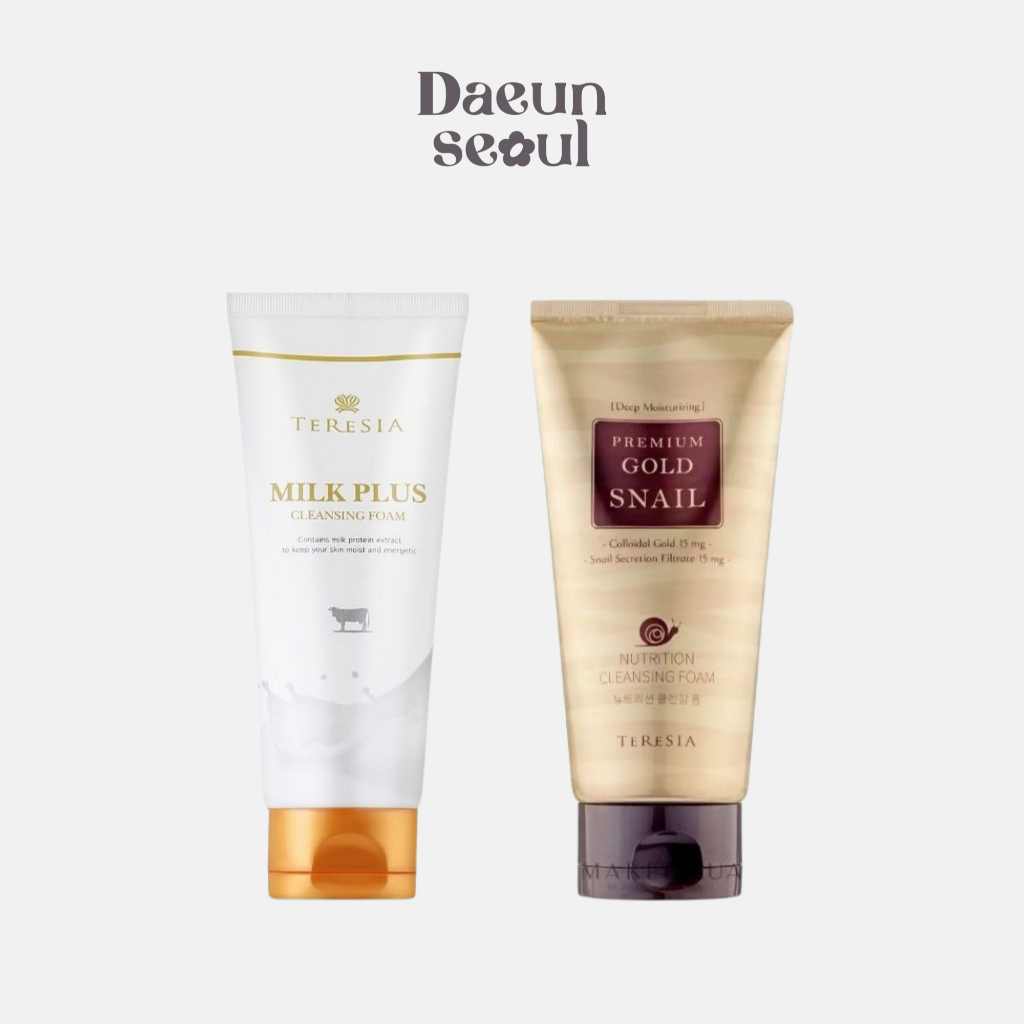 [โฟมล้างหน้า] TERESIA Premium Gold Snail Cleansing Foam 150g/Milk Plus Cleansing Foam 150g