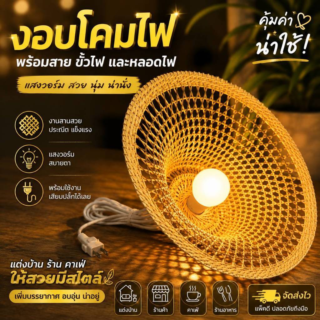 โครงงอบไม้ไผ่ชุดพร้อมใช้ ทำให้ดูน่าสนใจ