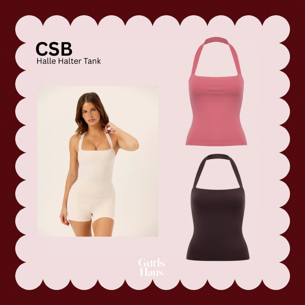 (พรีออเดอร์) CSB Halle Halter Tankแบรนด์ออสเตรเลีย เสื้อกล้ามคล้องคอ ทรงเข้ารูป