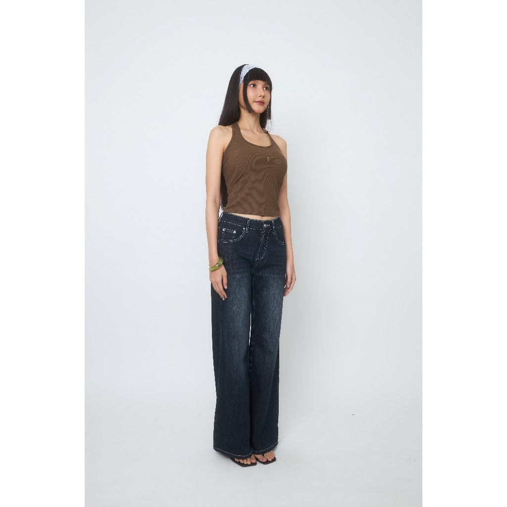 Niyom Jeans جينز نسائي واسع الأرجل BJ027 — صورة 8