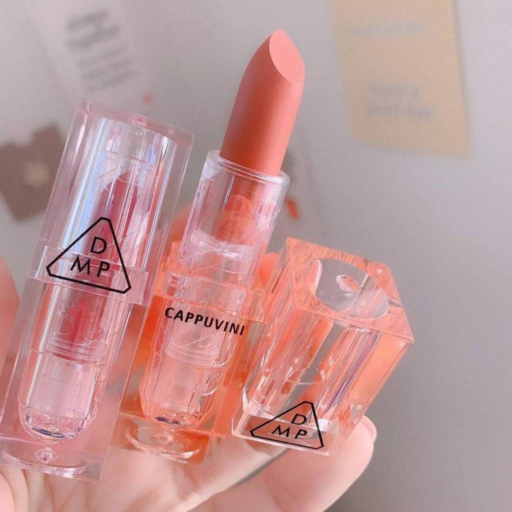 ลิปสติกเนื้อแมท Cappuvini no.CP25 ลิปสติกเนื้อแมท กันน้ำ ติดทนนาน มี6สีให้เลือกซื้อ