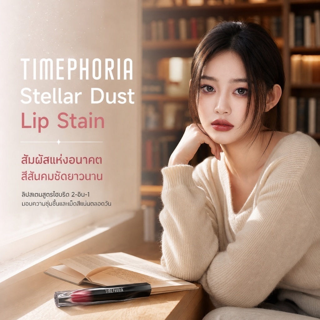 TIMEPHORIA Stellar Dust Lip Stain ลิปทินท์น้ำ ติดทน ไม่เหนอะหนะ กันน้ำ สีสวย ปากนุ่ม