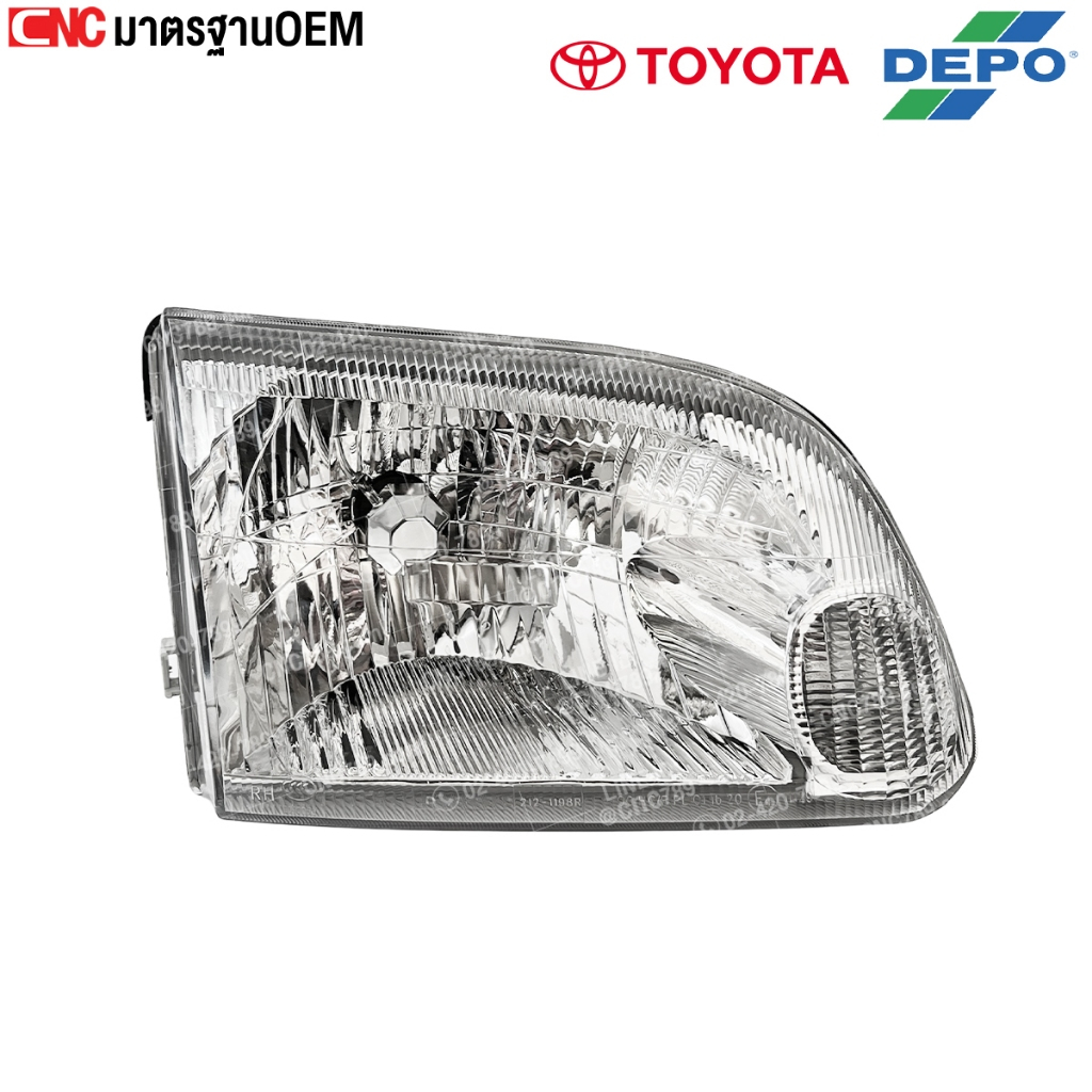 DEPO ไฟหน้า TOYOTA HIACE LH172 LH184 YH184 RH ข้างขวา