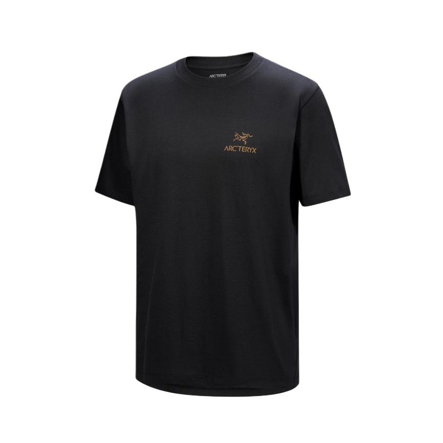 Arcteryx KRAGG SL COTTON BIRD WORD SHIRT SS Printed Logo Breathable Crew Neck Pullover Short Sleeve T-Shirt for Men