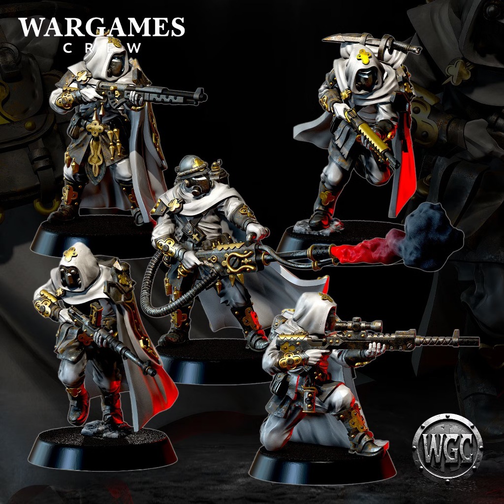 Abyssinian Colonial Phalanx Regulars งาน Resin Miniature Model สำหรับ Tabletop Board Game ตั้งโชว์