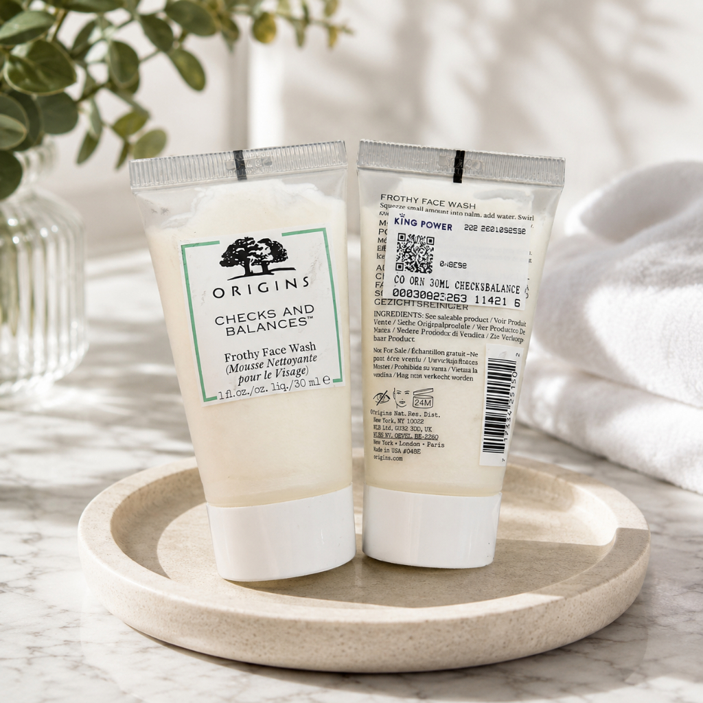 โฟมล้างหน้า Origins Checks And Balances Frothy Face Wash 30 ML  ป้ายคิงพาวเวอร์