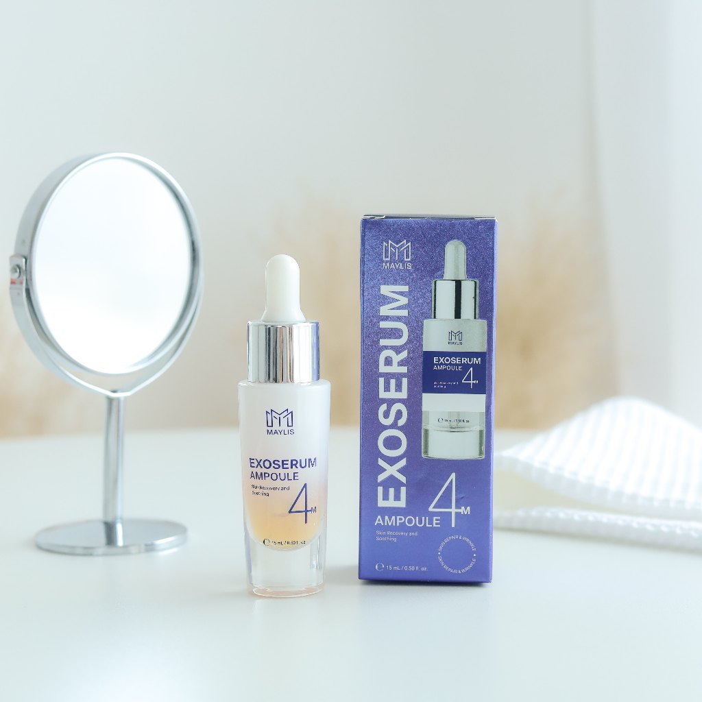 MAYLIS Exosome Ampoule Serum 4M 15ml Alpha Arbutin Niacinamide คอลลาเจน ผิวกระจ่างใสลดจุดด่างดำ