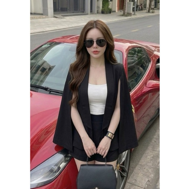 เบลเซอร์แฟชั่น ผ่าแขน ใส่คลุมเก๋สุดๆ #สินค้าพร้อมส่ง 🛒