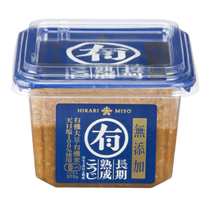 ฮิคาริมิโซะ มารุ-ยุ ออร์แกนิคมิโซะ ขนาด 375 กรัม - Hikari Miso Maru-Yu Mutenka Organic Miso