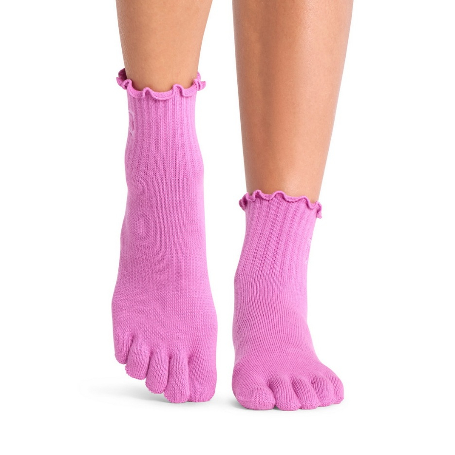 ToeSox ถุงเท้ากันลื่นแยกนิ้ว รุ่น Full Toe Melody Ruffle Y2026 (S122)