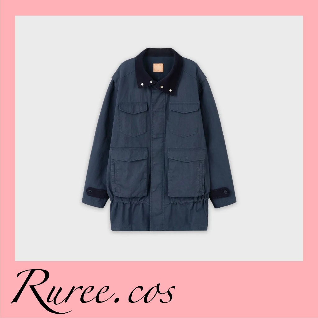 [พร้อมส่ง/ของแท้] Sinoon - Color Block Washed Work Jacket
