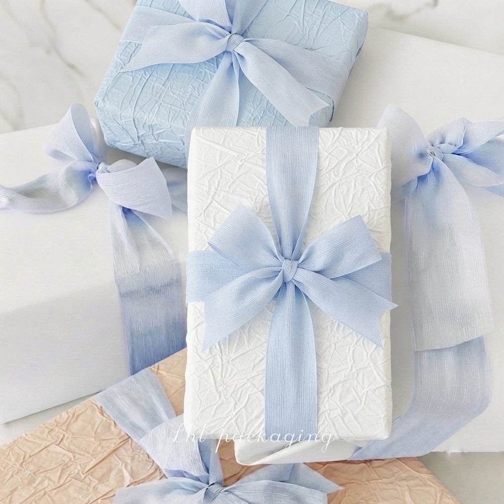 กระดาษย่น Crinkle Textured Wrapping Paper 57x57ซม. จัดส่งจากกรุงเทพ