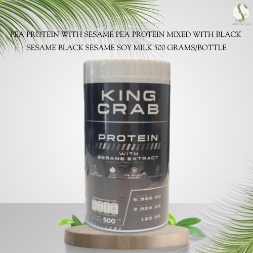 PEA PROTEIN WITH SESAME PEA PROTEIN MIXED WITH BLACK SESAME โปรตีนสูตรเต้าหู้งาดำ 500กรัม/กระปุก