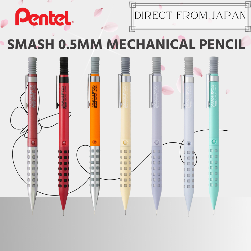 Pentel SMASH 0.5mm Mechanical Pencil Amazon Japan Exclusive Low Center of Gravity Made in Japan