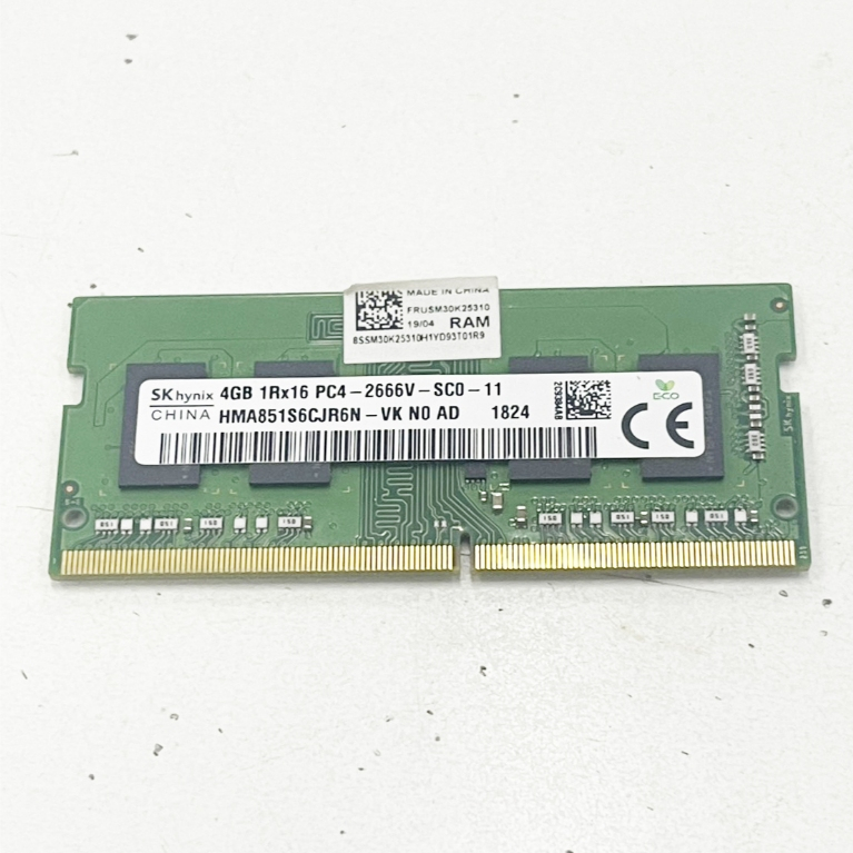 SK Hynix 4GB 1Rx16 PC4-2666V แกะจากเครื่องใช้งานได้ดี ราคาถูกใจ