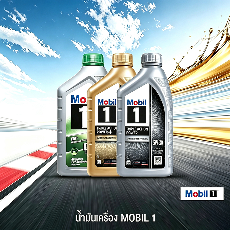 [E-Voucher] MOBIL น้ำมันเครื่อง รุ่น MOBIL 1 ขนาด 1 ลิตร ตัวกรองด่วน