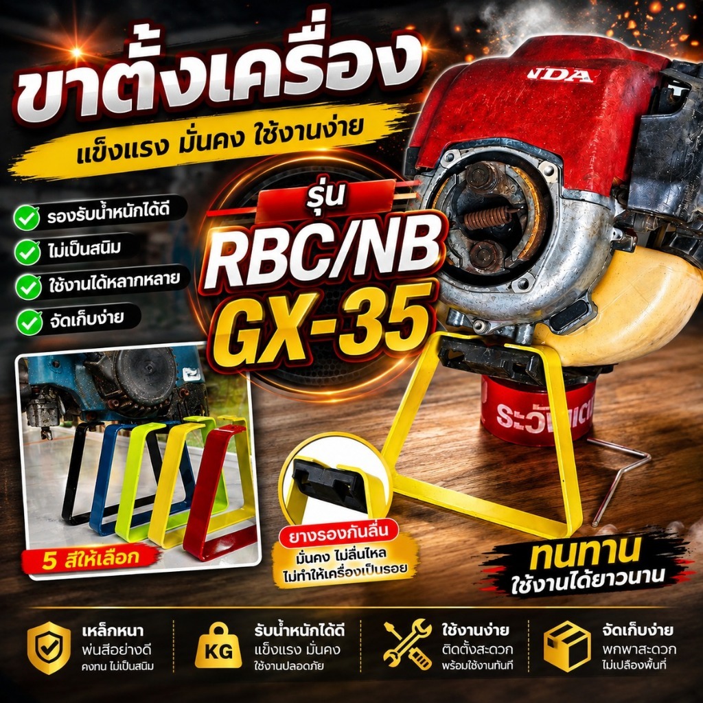 ขาตั้ง เครื่องตัดหญ้า411 สีทูโทน สวย เท่ มี5สีให้เลือก