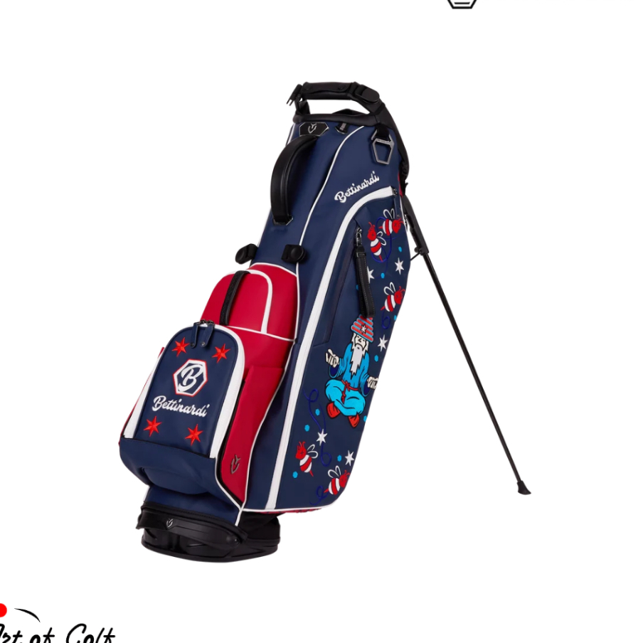 Bettinardi 4th of July All-Knowing Wizard Vessel Player V 6-Way Stand Bag (RWB)