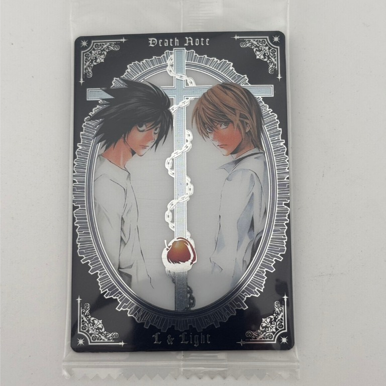 มีของ พร้อมส่ง การ์ดเวเฟอร์ Death Note (แยกใบมีแต่การ์ด) ยังไม่เเกะจากซิล made in. Japan.