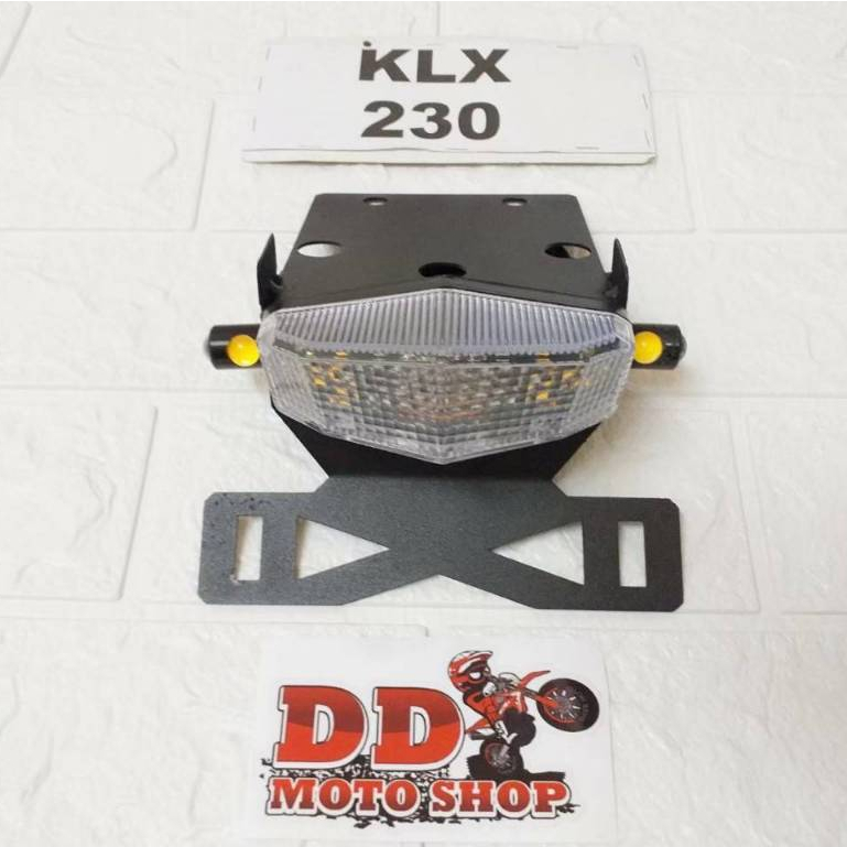 ท้ายสั้น KLX230 #โครงเหล็กหนา 1.2 mm. #แบบใส่ไฟตาแมว #ไฟท้าย KLX230 KLX230SE KLX230SM SHERPA