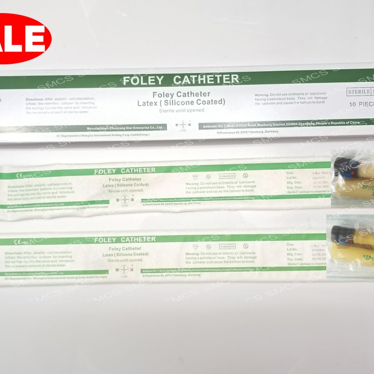 ลดพิเศษ!!! สายสวนปัสสาวะ 2ทาง Foley Catheter 2way  FR8,FR10 *EXP10/2026,EXP10/2027*