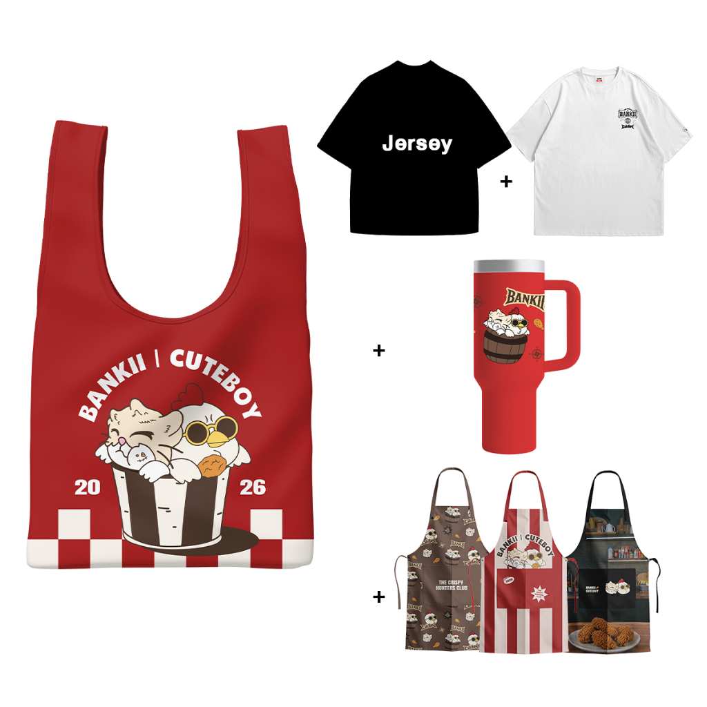 CuteBoy x BANKII | CuteBoy x BANKII BOXSET - T-Shirt [White]